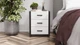 Тумба универсальная Ferrum-decor Вивьен 3 50x41x40 черный ДСП Белое 16мм (XK00145) - изображение 3