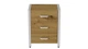 Тумба універсальна Ferrum-decor Вів'єн 3 50x41x40 білий ДСП Дуб Артизан 16мм (XK00153) - зображення 3