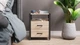 Тумба універсальна Ferrum-decor Вів'єн 2/2 50x41x40 чорний ДСП Дуб Сан-Маріно 16мм (XK00110) - зображення 1