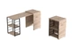 Стол-тумба трансформер Смарт 2/1 Ferrum-decor 750x1450x500 Черный металл ДСП Дуб Сан-Марино 16 мм (SMART201) - изображение 2