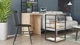 Стіл-тумба трансформер Смарт 3/2 з етажеркою Ferrum-decor 1430x1450x600 Чорний метал ДСП Дуб Шервуд 16 мм (SMART308) - зображення 10