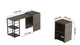 Стол-тумба трансформер Смарт 2/2 Ferrum-decor 750x1450x600 Черный металл ДСП Дуб Сонома Трюфель 16 мм (SMART211) - изображение 3