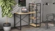 Письменный стол Ferrum-decor Серии Конект c этажеркой 75x120x60 черный ДСП Дуб Артизан 16мм (XK00183) - изображение 5