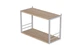 Книжная полка универсальная Ferrum-decor Стим 1 38x63x26 белый ДСП Дуб Сан-Марино 16мм (XK00026) - изображение 2