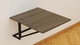 Стол раскладной Александр 5 Ferrum-decor 750x600x700 Черный металл ДСП Дуб Сонома Трюфель 16 мм (ALEKS005) - изображение 1