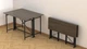Стіл-книга трансформер Оріон 3 Ferrum-decor 750x1150x880 Чорний метал ДСП Дуб Сонома Трюфель 16 мм (ORI305) - зображення 2