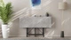 Стол-книжка трансформер Спайдер Ferrum-decor 750x1150x880 Черный металл ДСП Бетон 16 мм (SPAR007) - изображение 5