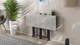 Стол-книжка трансформер Спайдер Ferrum-decor 750x1150x880 Черный металл ДСП Бетон 16 мм (SPAR007) - изображение 6