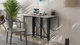 Стол-книжка трансформер Спайдер Ferrum-decor 750x1150x880 Черный металл ДСП Бетон 16 мм (SPAR007) - изображение 7
