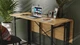 Стол-книжка трансформер Орион 3 Ferrum-decor 750x1150x880 Черный металл ДСП Дуб Артизан 16 мм (ORI306) - изображение 8