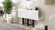 Стол-книжка трансформер Спайдер Ferrum-decor 750x1150x880 Черный металл ДСП Белый 16 мм (SPAR001) - изображение 6