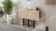 Стол-книжка трансформер Спайдер Ferrum-decor 750x1150x880 Черный металл ДСП Дуб Сан-Марино 16 мм (SPAR002) - изображение 6