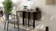 Стол-книжка трансформер Спайдер Ferrum-decor 750x1150x880 Черный металл ДСП Дуб Сонома Трюфель 16 мм (SPAR005) - изображение 5