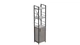 Этажерка 3/34 Ferrum-decor Серии Конект с тумбой 144x34x28 Черный ДСП Бетон (FD1006) - изображение 1