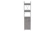 Этажерка 3/34 Ferrum-decor Серии Конект с тумбой 144x34x28 Черный ДСП Бетон (FD1006) - изображение 3