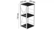 Етажерка 3/34 Ferrum-decor Серії Конект 73x34x28 білий ДСП Сосна Кембра 16мм (XK00264) - зображення 3