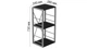 Этажерка 3/34 Ferrum-decor Серии Конект 73x34x28 серый ДСП Сосна Кембра 16мм (XK00270) - изображение 2