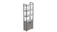 Этажерка 4/60 Ferrum-decor Серии Конект с тумбой 179x60x28 Черный ДСП Бетон (FD1069) - изображение 1