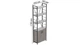 Этажерка 4/60 Ferrum-decor Серии Конект с тумбой 179x60x28 Черный ДСП Бетон (FD1069) - изображение 2