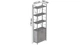Этажерка 4/60 Ferrum-decor Серии Конект с тумбой 179x60x28 Серый ДСП Бетон (FD1083) - изображение 2