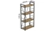 Етажерка 4/60 Ferrum-decor Серії Конект 120x60x28 чорний ДСП Дуб Артизан 16мм (XK00201) - зображення 2