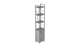 Етажерка 4/34 Ferrum-decor Серії Конект з тумбою 179x34x28 Сірий ДСП Бетон (FD1062) - зображення 1