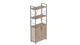 Этажерка 3/60 Ferrum-decor Серии Конект с тумбой 144x60x28 Серый ДСП Сан-Марино (FD1036) - изображение 1