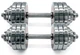 Гантели наборные металлические хромированные Newt Home Chrom 2 шт по 20 кг (NE-LG-R20) - изображение 3
