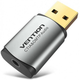 Звуковая плата Vention Audio USB 1х3,5mm jack 4pin Metal (OMTP-CTIA) (CDLH0) - изображение 1