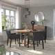 Стіл + 4 стільці з підлокітниками IKEA MÖRBYLÅNGA / MÅRENÄS, 895.201.01 - изображение 2