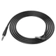 Кабель Borofone BL10 AUX with mic 3.5mm аудіо шнур перехідник чорний - зображення 1