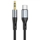 Кабель HOCO UPA22 - 3.5mm to Type-C silicone digital audio conversion 1 метр чорний - зображення 4