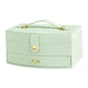 Шкатулка Casegrace SP-01245 Tiffany 20*15*10 для украшений и ювелирных изделий двухуровневая с зеркалом - изображение 2