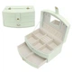 Шкатулка Casegrace SP-01245 Tiffany 20*15*10 для украшений и ювелирных изделий двухуровневая с зеркалом - изображение 4