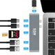 Док-станция XON SmartHub Pro 7 в 1 (HDMI, SD/TF, 2xType-C, 2xUSB3.0) Серый (UHCCP074300G 5191) - изображение 3