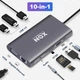 Док-станция XON SmartHub 10 в 1 (Ethernet, VGA, HDMI, 3.5 Audio, SD/TF, Type-C, 3xUSB3.0) Серый (UHCHP104300G 5252) - изображение 2