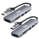 Док-станция XON SmartHub 6 в 1 (SD/TF + Type-C + USB3.0 + 2хUSB2.0) Серый (UHUHP062322G 5146) - изображение 8