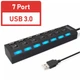 Док-станция XON SmartHub Switch 7хUSB3.0 Черный (UHASP070073B 5030) - изображение 1