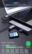 USB-хаб XON SmartHub 6 в 1 (HDMI, SD/TF, Type-C, 2xUSB3.0) Серый (UHCHP063300G 5153) - изображение 4