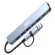 Док-станция XON SmartHub 7 в 1 (2xType-C, USB3.0, 4xUSB2.0) Серый (UHUHP071342G 5184) - изображение 4