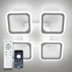 Світильник світлодіодний стельовий LUMINARIA ROOM 60W 4S WHITE 220V IP20 з пультом ДУ - изображение 1