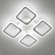 Світильник світлодіодний стельовий LUMINARIA ROOM 60W 4S WHITE 220V IP20 з пультом ДУ - изображение 2