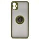 Чохол - накладка TPU Color Matte Ring для Samsung Galaxy A05 оливковый - зображення 2