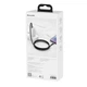 Кабель Baseus CATWJ-A01 Tungsten Gold Type-C to Type-C PD 100W/2м black - изображение 7