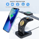 Зарядная док-станция Earldom ET-WC37 Беспроводная с часами и подсветкой для iPhone 12-15/AirPods/Apple Watch - изображение 5