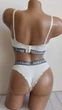 Комплект нижнего белья бюстгальтер топ и трусики New Style One Size S/М молочный (2-224) - изображение 4