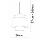 Підвісний світильник Friendlylight Navi BK FL3033 - зображення 4
