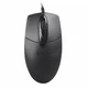 Миша A4Tech OP-720S USB (Black), дротова, беззвучне натискання, 1200 dpi, чорна - зображення 1