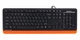 Клавиатура A4Tech FKS10 (Orange) Fstyler, USB, цвет черный+оранжевый - изображение 1