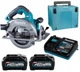 Пила дискова ручна акумуляторна Makita HS003GM201 (190 мм, 6000 хв-1, 68.5 мм, BL, AWS, XGT) - зображення 1